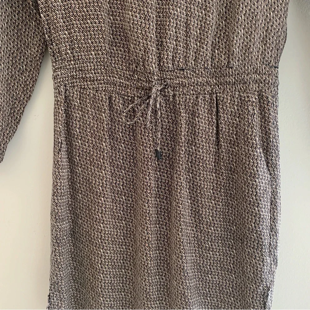Vince Silk Drawstring Mini Shirt Dress Sz 0 - Picture 4 of 8